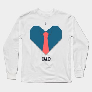 inktastic Fathers Day I Love You Dad Toddler T-Shirt Long Sleeve T-Shirt